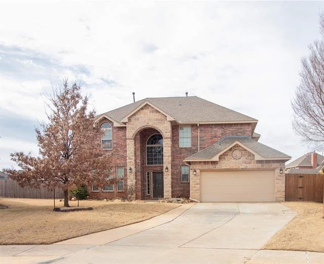 front facade featuring a garage