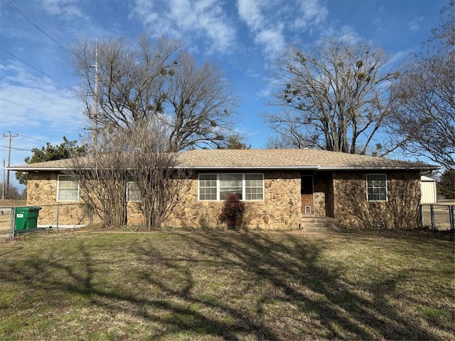 103980 S 3400th Rd, Meeker, OK 74855 - view of front of property featuring a front yard