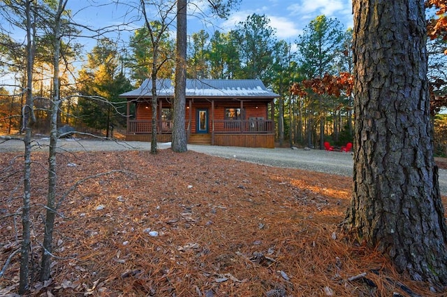 exterior space featuring a porch