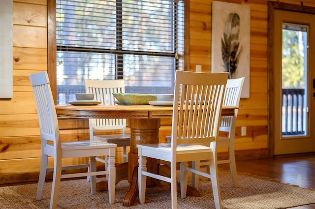 dining room featuring wood-type flooring