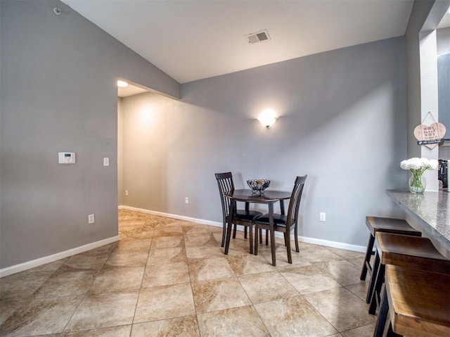 view of dining area