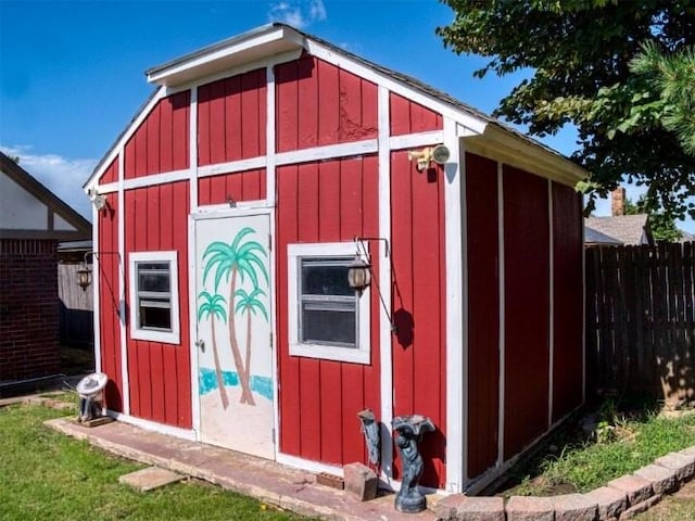 view of outbuilding