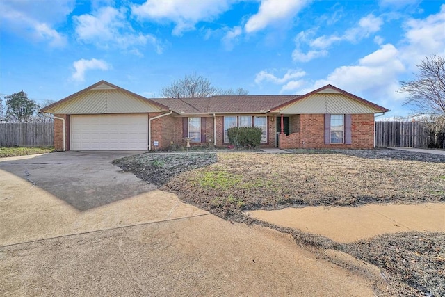 ranch-style house with a garage