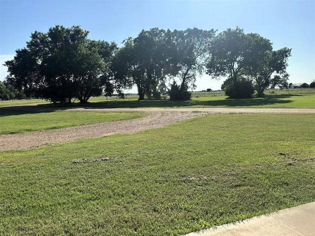 view of property's community featuring a yard