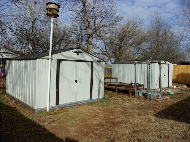 view of outbuilding