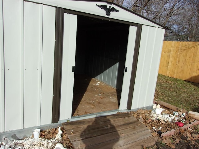 view of outbuilding