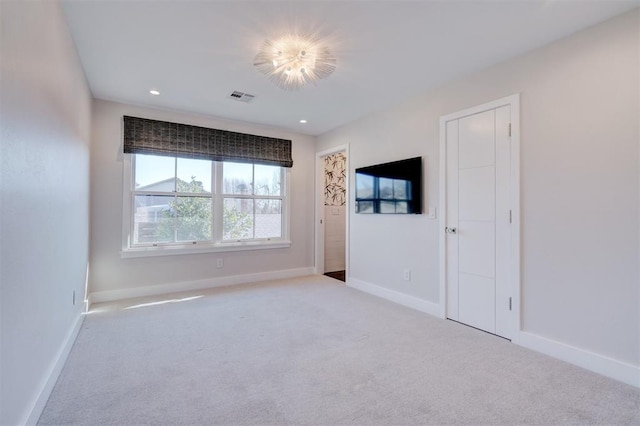 view of carpeted empty room