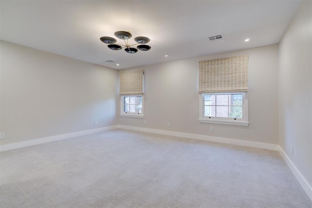 view of carpeted empty room