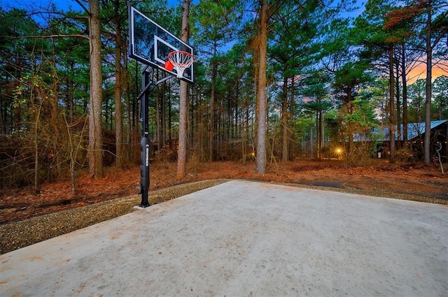 view of sport court