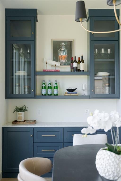 bar featuring a bar