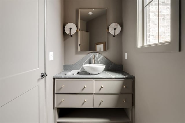 interior space with a sink