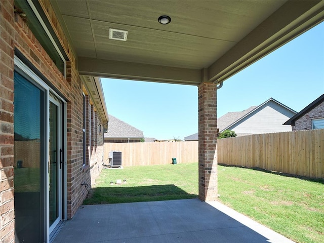 2524 NW 179th St, Edmond, OK 73012 - view of patio / terrace featuring central air condition unit