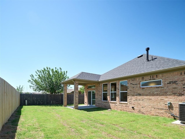 2524 NW 179th St, Edmond, OK 73012 - view of yard featuring a patio area and central air condition unit