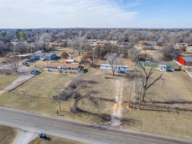 bird's eye view featuring a rural view