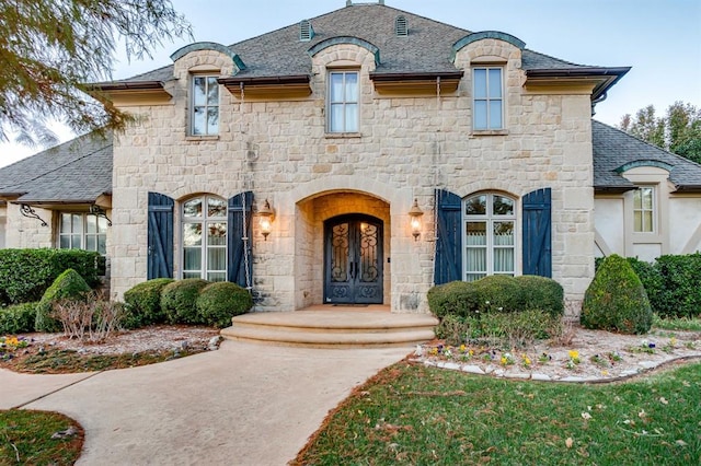 view of french country style house