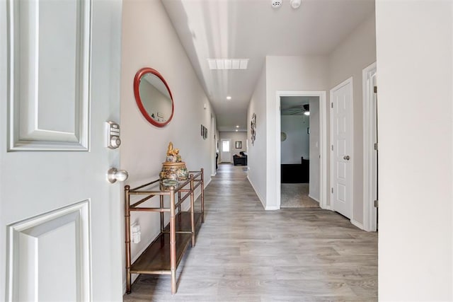 foyer featuring light hardwood / wood-style floors