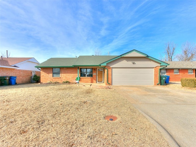 single story home featuring a garage