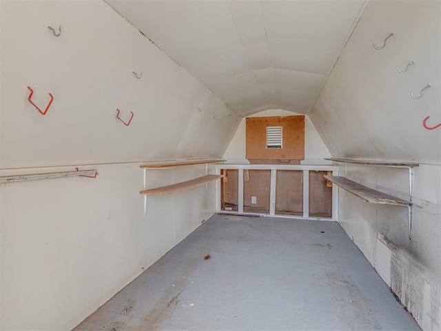 bonus room with lofted ceiling