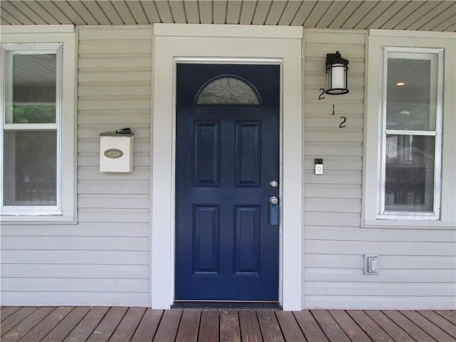 view of entrance to property