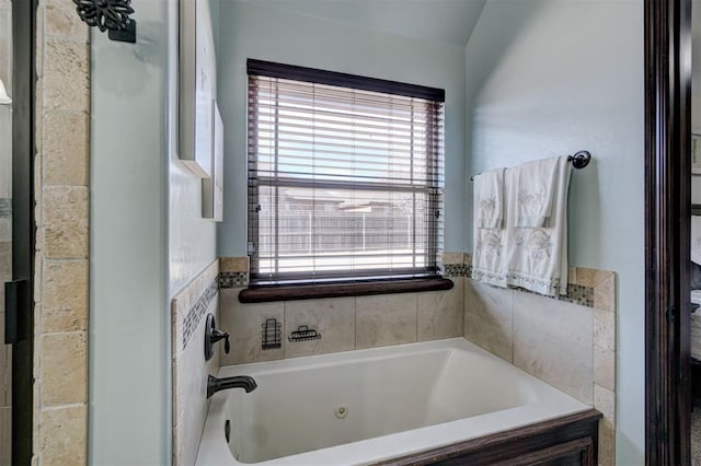 bathroom featuring a bathing tub