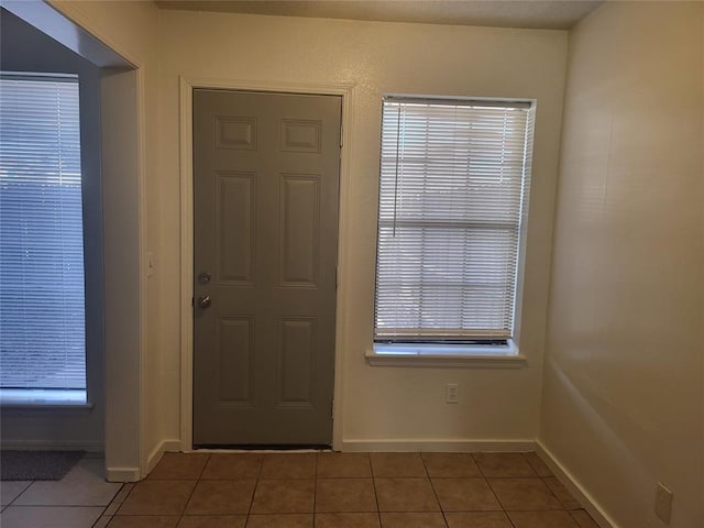 view of tiled foyer