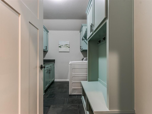 mudroom featuring washing machine and clothes dryer