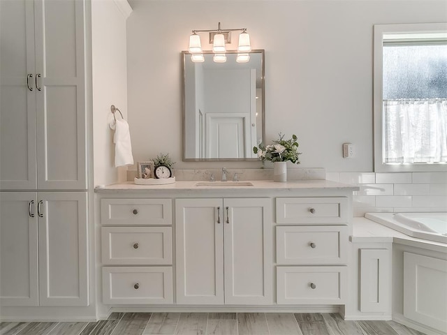 bathroom featuring vanity