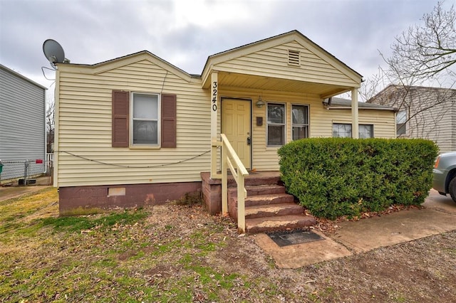 view of front of home