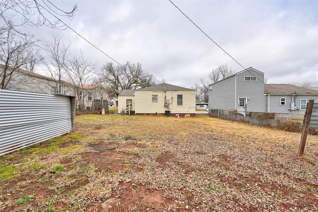 view of back of property