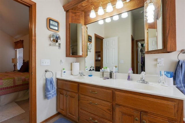 bathroom with vanity