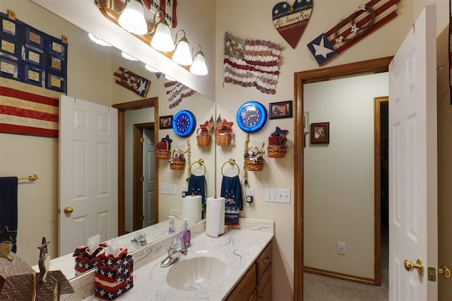 bathroom featuring vanity