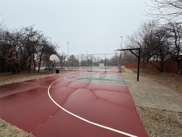 view of sport court