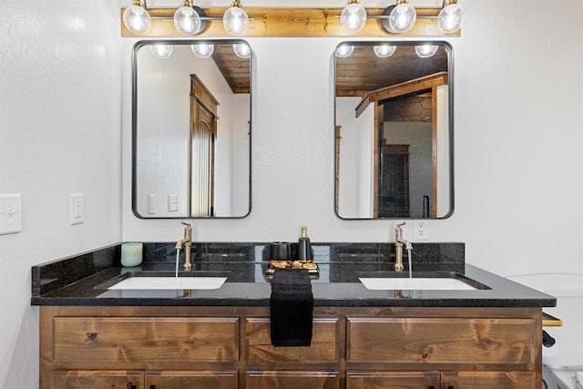 bathroom with vanity