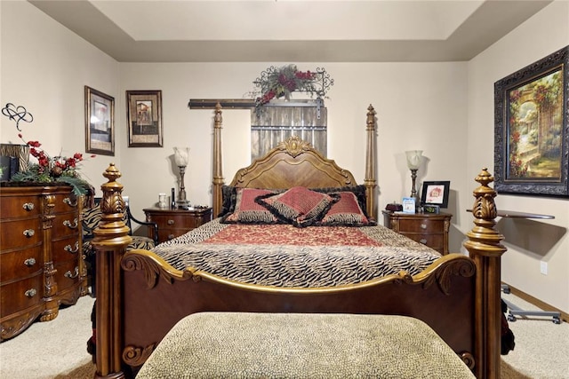 bedroom with carpet floors