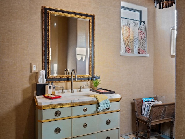 bathroom featuring vanity