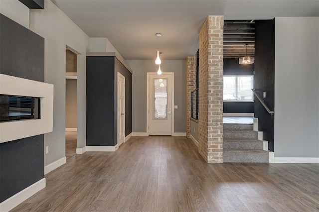 1548 NW 175th Ct, Edmond, OK 73012 - entryway with wood finished floors and baseboards