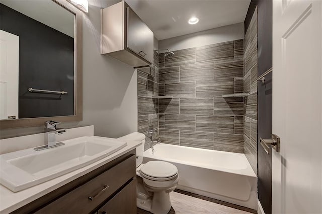 1548 NW 175th Ct, Edmond, OK 73012 - full bath featuring toilet, vanity, and shower / washtub combination