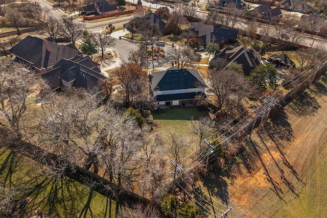 aerial view featuring a residential view