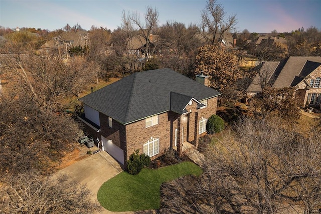 birds eye view of property