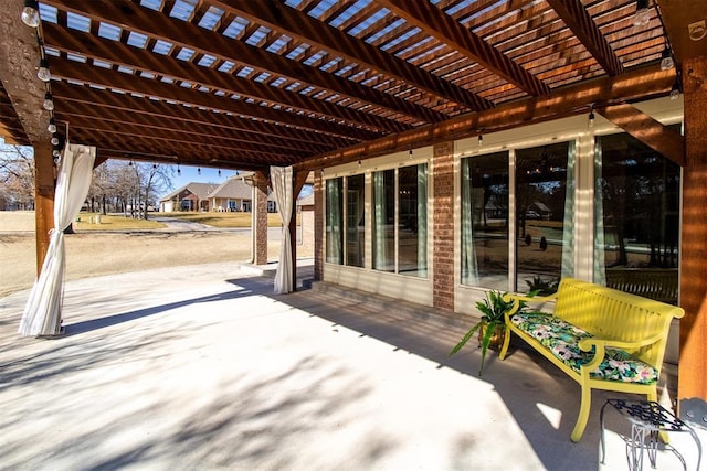 view of patio / terrace with a pergola