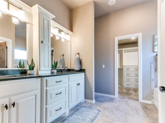 bathroom featuring vanity