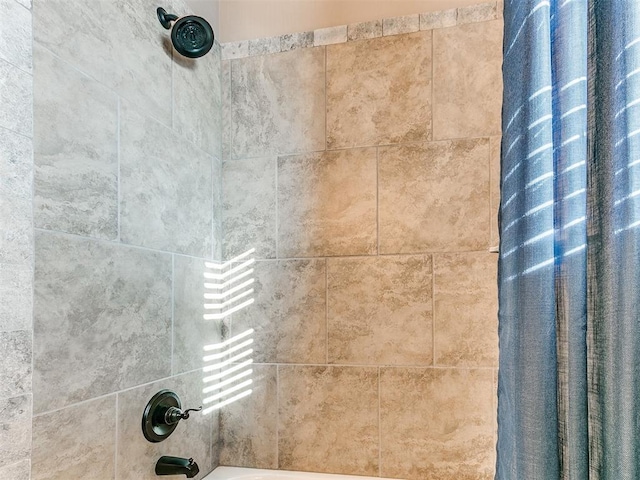 details with shower / bath combo