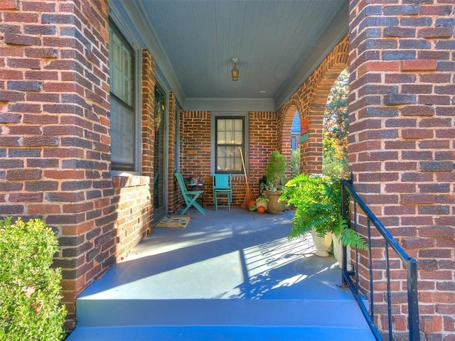 view of patio with covered porch