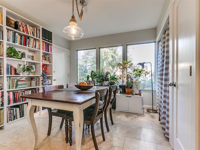 view of dining space