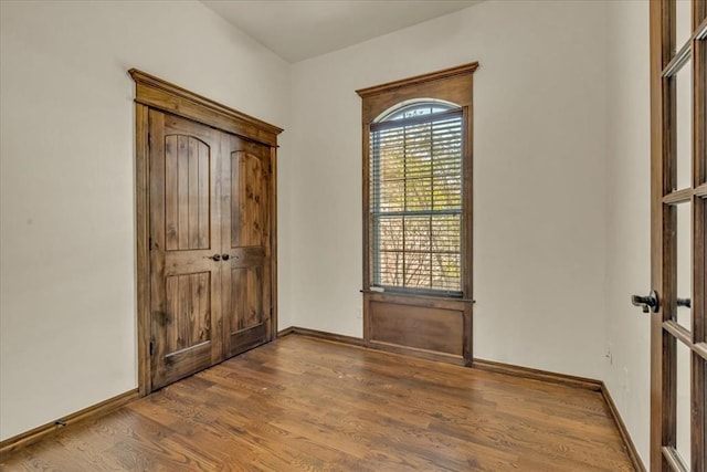 interior space featuring hardwood / wood-style floors