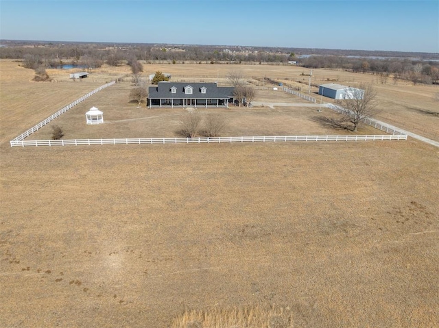 414315 E 1080th Rd, Checotah, OK 74426 - birds eye view of property featuring a rural view