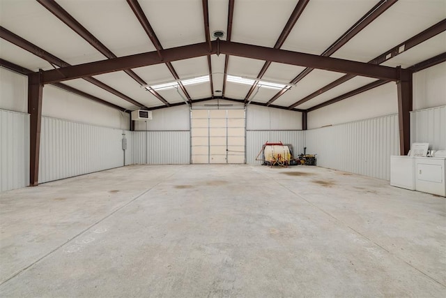 414315 E 1080th Rd, Checotah, OK 74426 - garage with separate washer and dryer