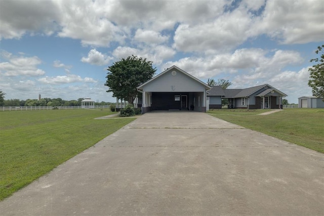 414315 E 1080th Rd, Checotah, OK 74426 - ranch-style house featuring concrete driveway and a carport