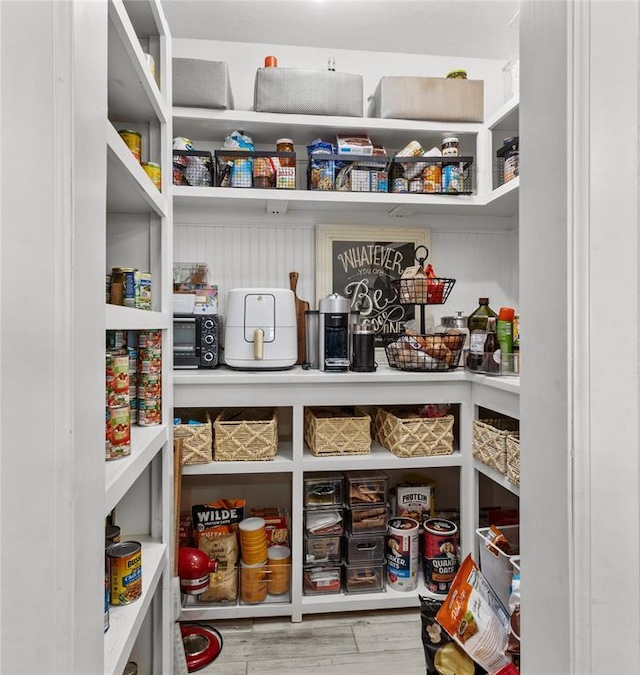 view of pantry