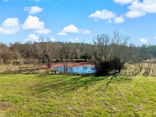 view of water feature featuring a rural view